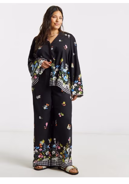 Co-ords in black print