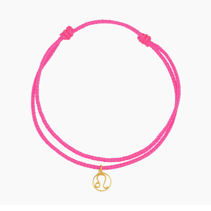 Zodiac Charm Cord Bracelet