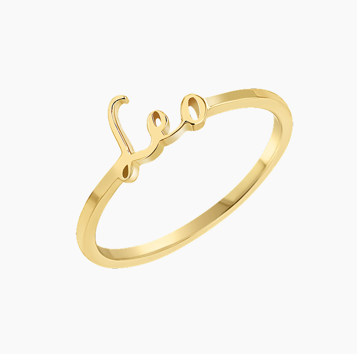 Zodiac Script Ring