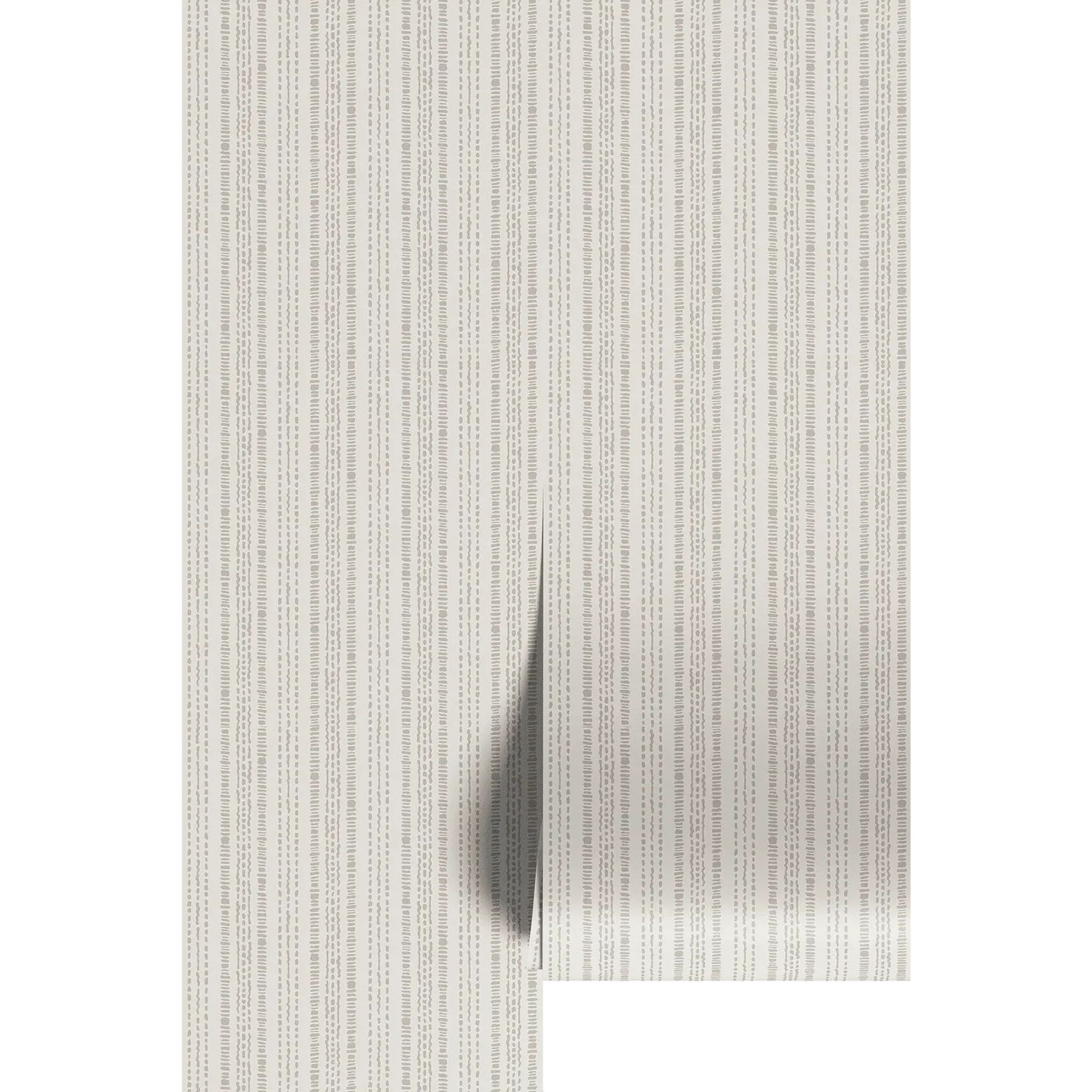 Image of Cream and Brown Dotted Stripes
