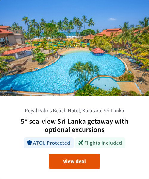 5* sea-view Sri Lanka getaway with optional excursions