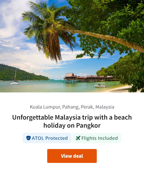 Unforgettable Malaysia trip with a beach holiday on Pangkor