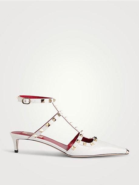 Rockstud Leather Pumps