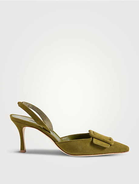 Maysli Suede Slingback Pumps