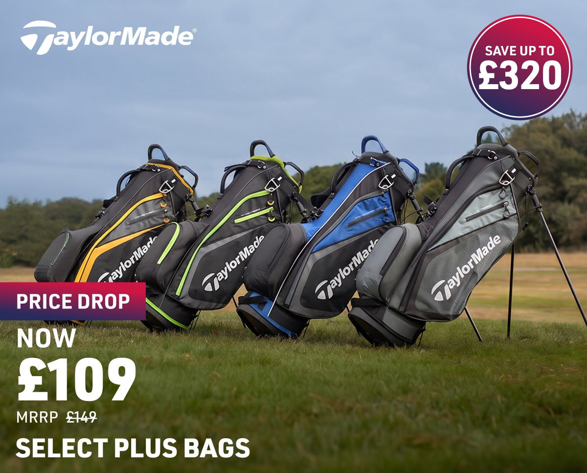 Selection of Stand Golf Bags on offer with savings up to £320