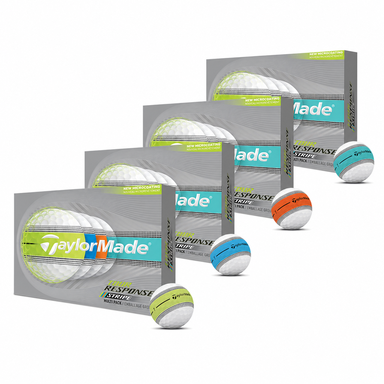 TaylorMade Tour Response Stripe 12 Golf Ball Pack