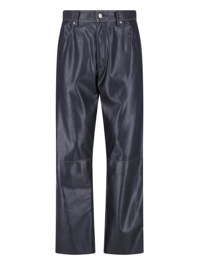 MM6 Maison Margiela - Pantaloni in ecopelle
