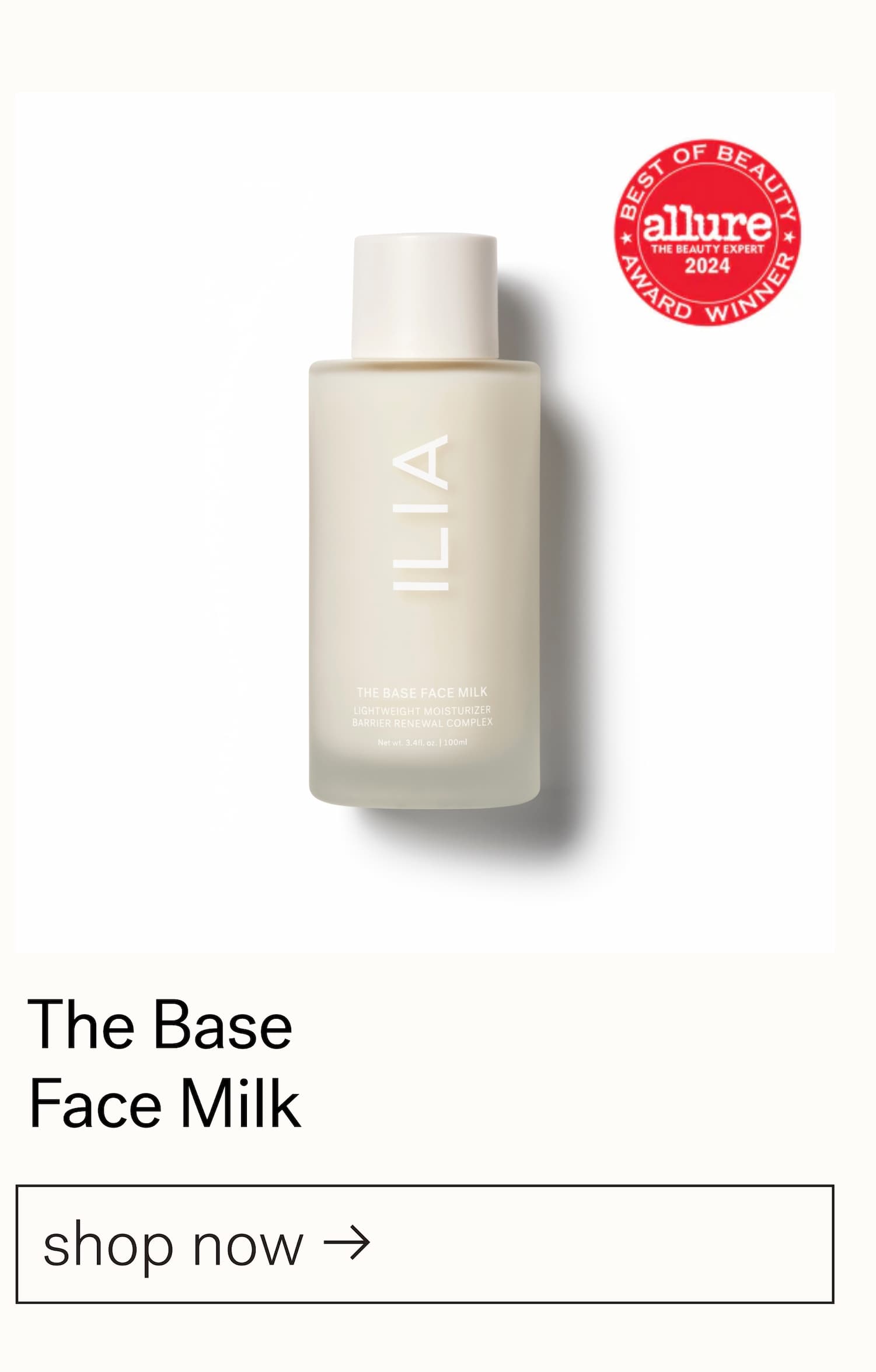 the base face milk