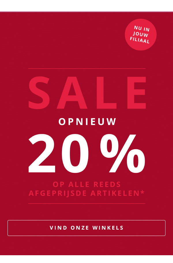 20% op alle reeds afgeprijsde artikelen