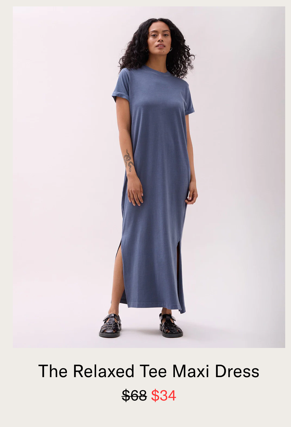 The Relaxed Tee Maxi Dress