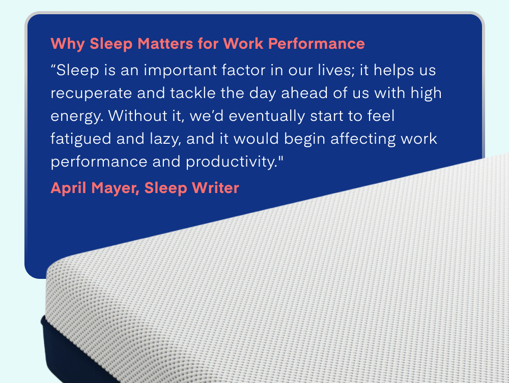 Why Sleep Matters for Work Performance