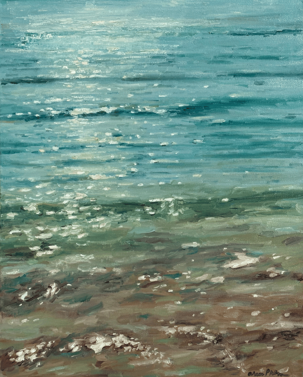 Painting waves