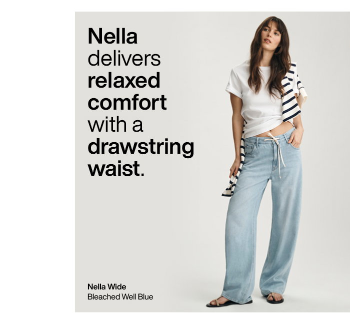 Nella delivers relaxed comfort with a drawstring waist.