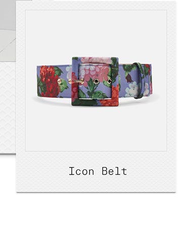 Hydrangea Print Icon Belt