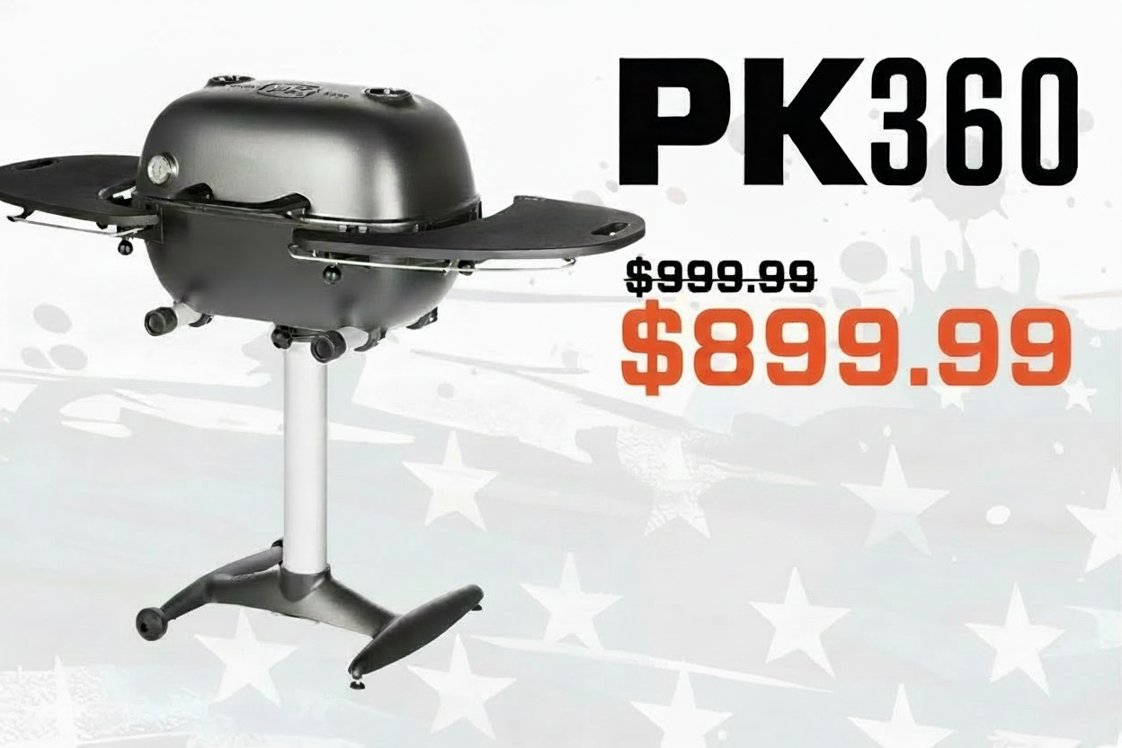 PK360 grill on sale for $899.99, down from $999.99.