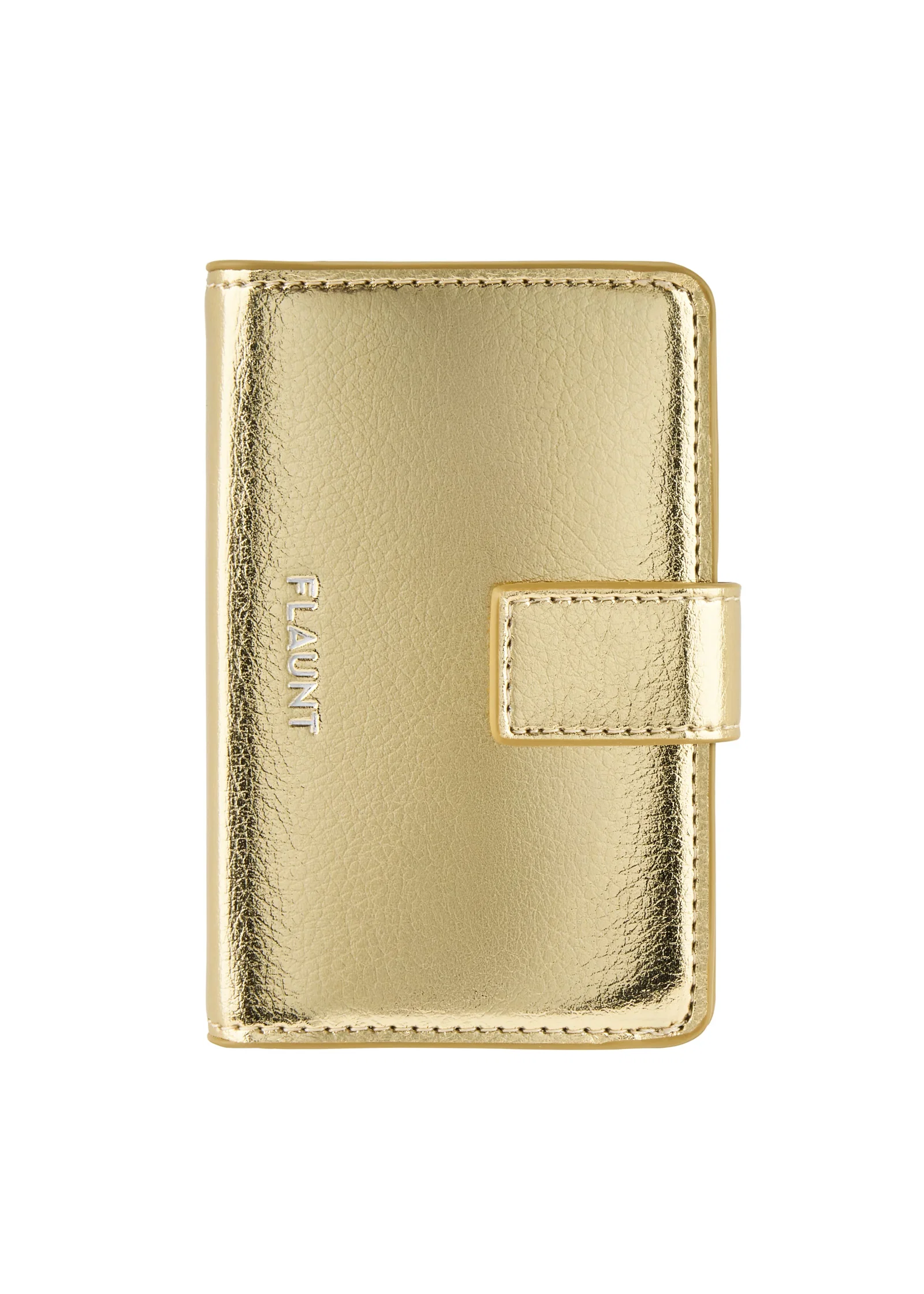 Image of Gold Faux Leather Wallet