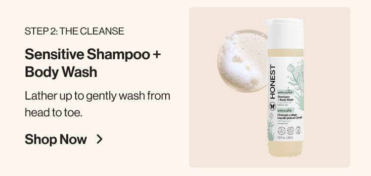 Honest Sensitive Shampoo + Body Wash Bottle