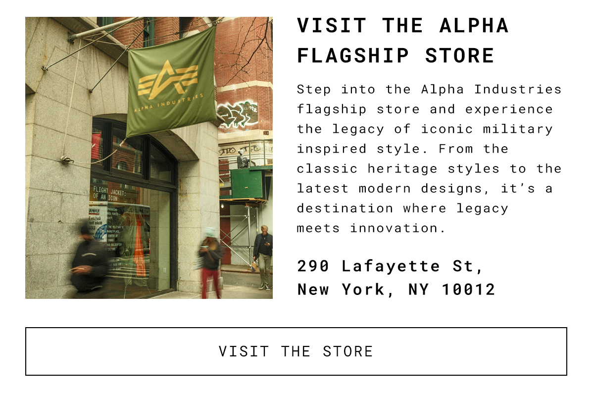 alpha industries nyc flagship store