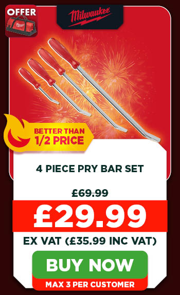 Milwaukee 4 Piece Pry Bar Set