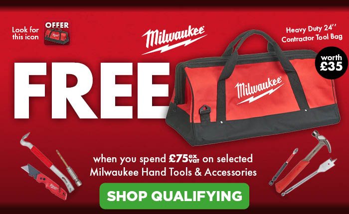 Milwaukee - FREE Heavy Duty 24" Contractor Tool Bag