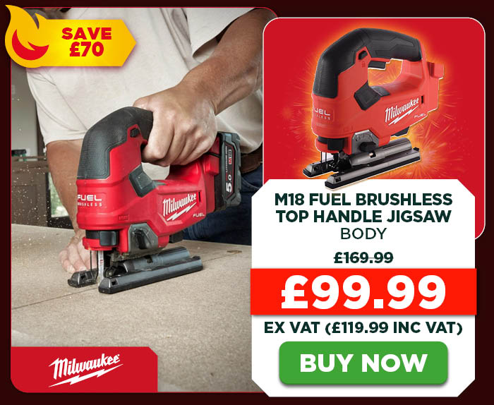 Milwaukee M18 FJS-0 18V FUEL Brushless Top Handle Jigsaw - Body