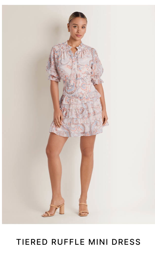 Tiered Ruffle Mini Dress