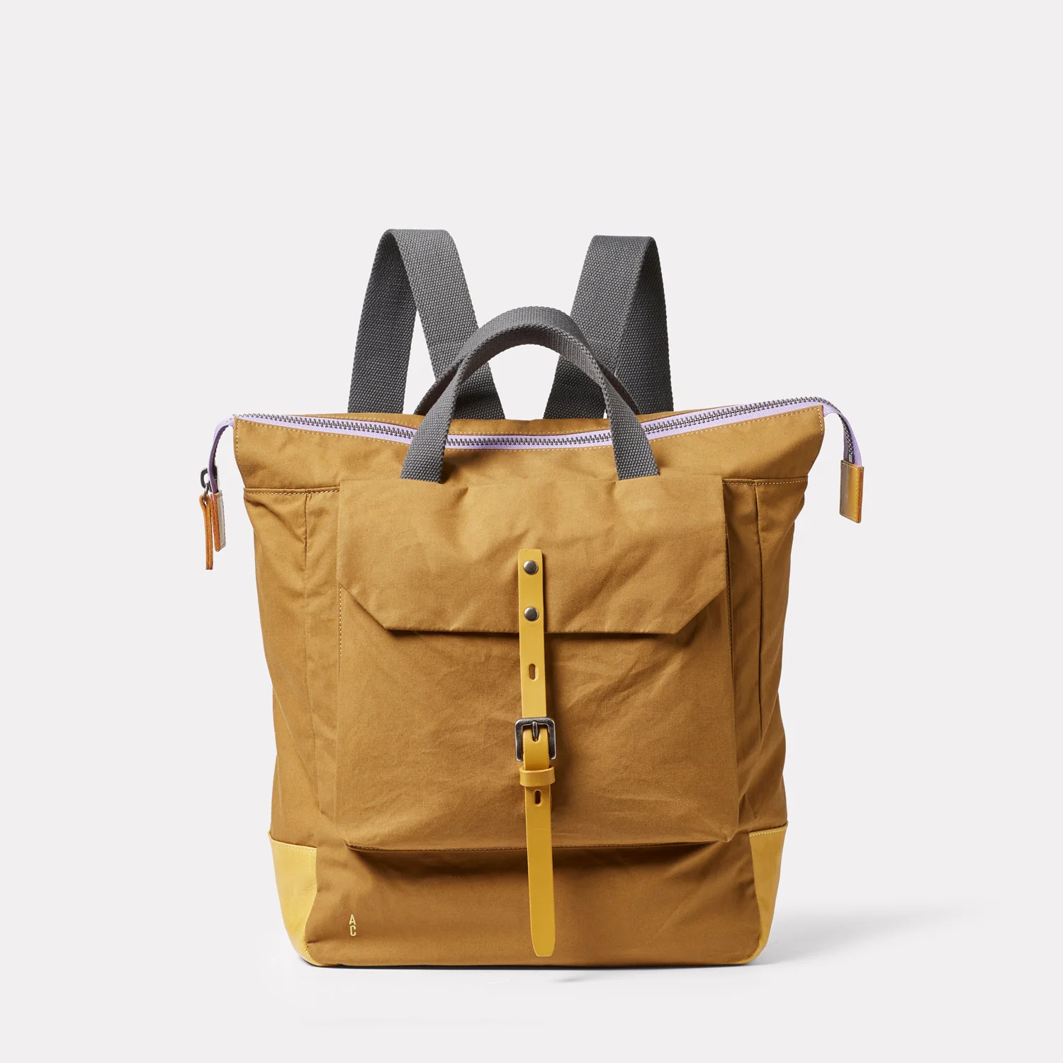Image of Frances Waxed Cotton Backpack in Gingerbread