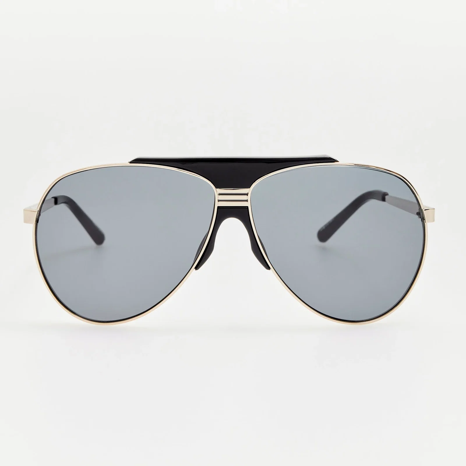 Image of Amelia Sunglasses in Silver and Grey