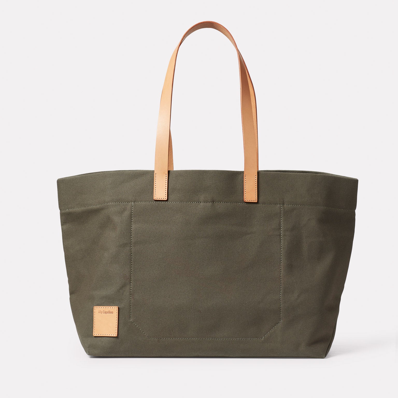 Image of Clement Large Canvas Tote Bag in Olive