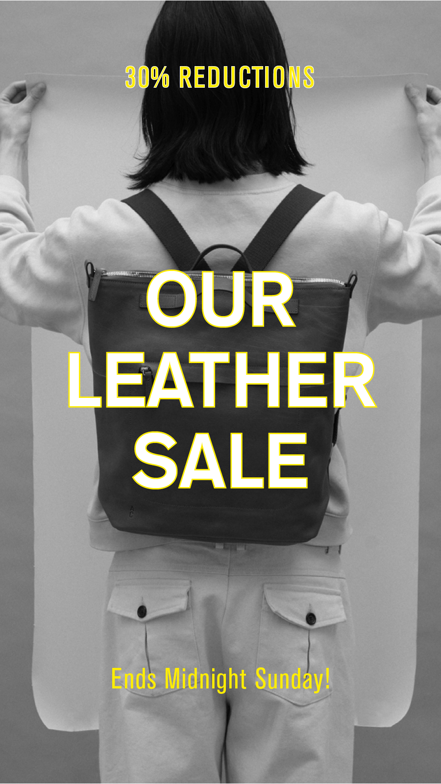 Our leather sale, ends sunday