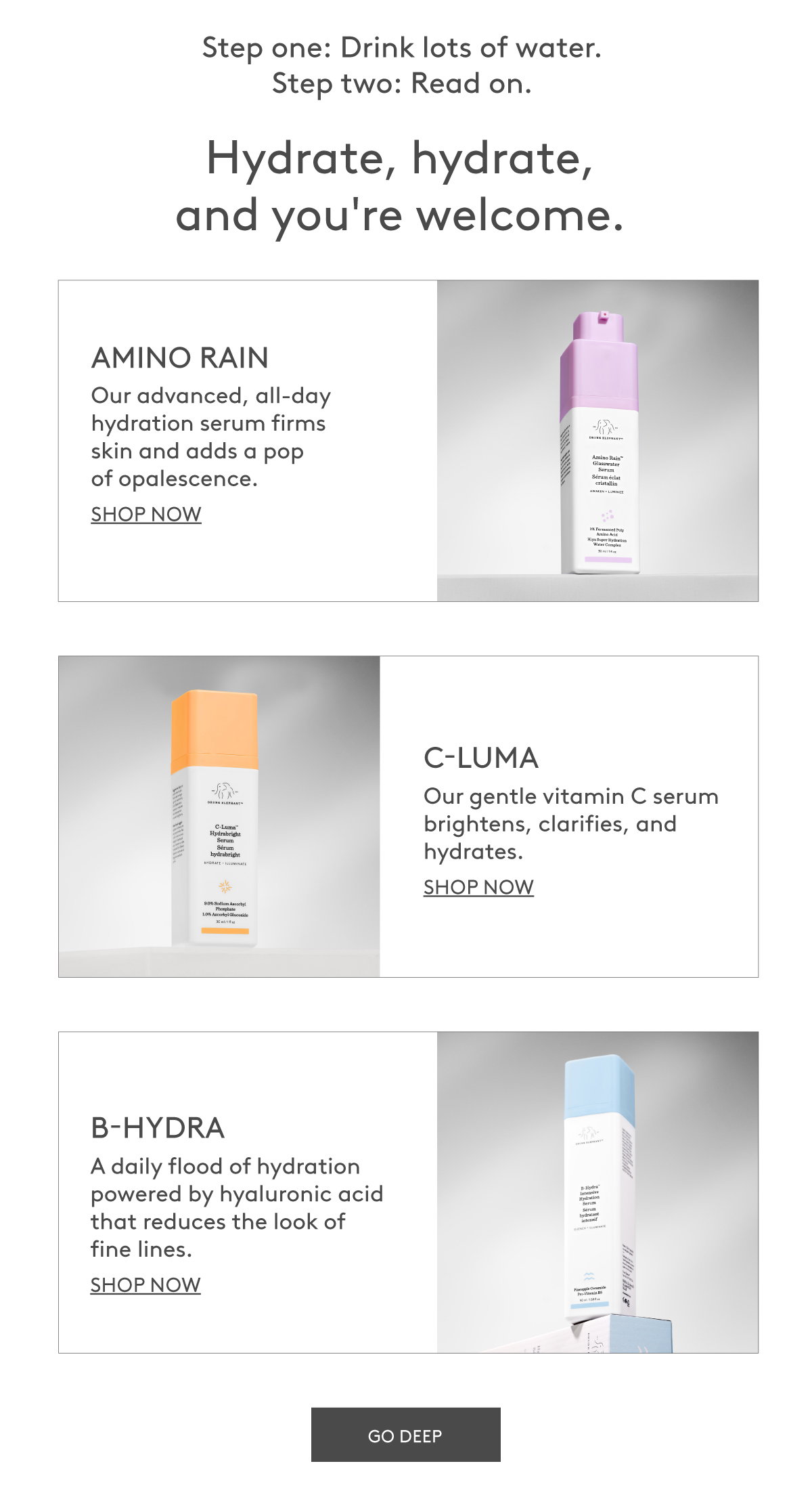 Hydrate With Serums