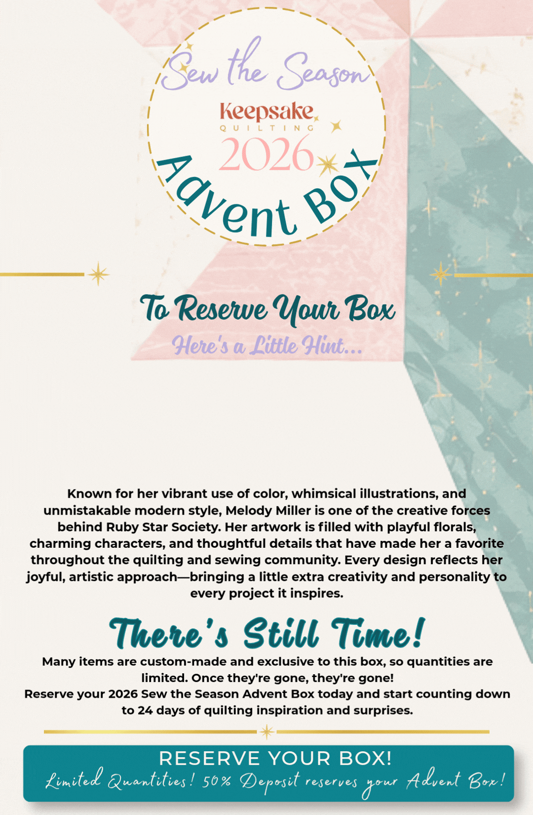 2026 Sew the Season Advent Box