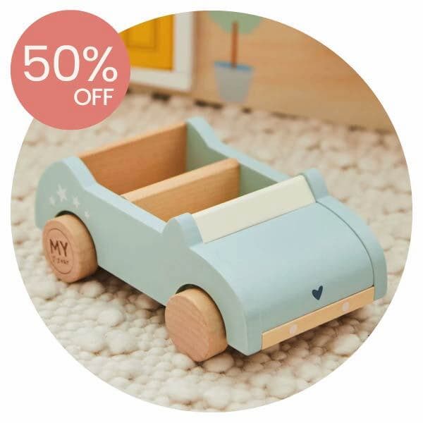 Wooden Doll’s House Car FSC®
