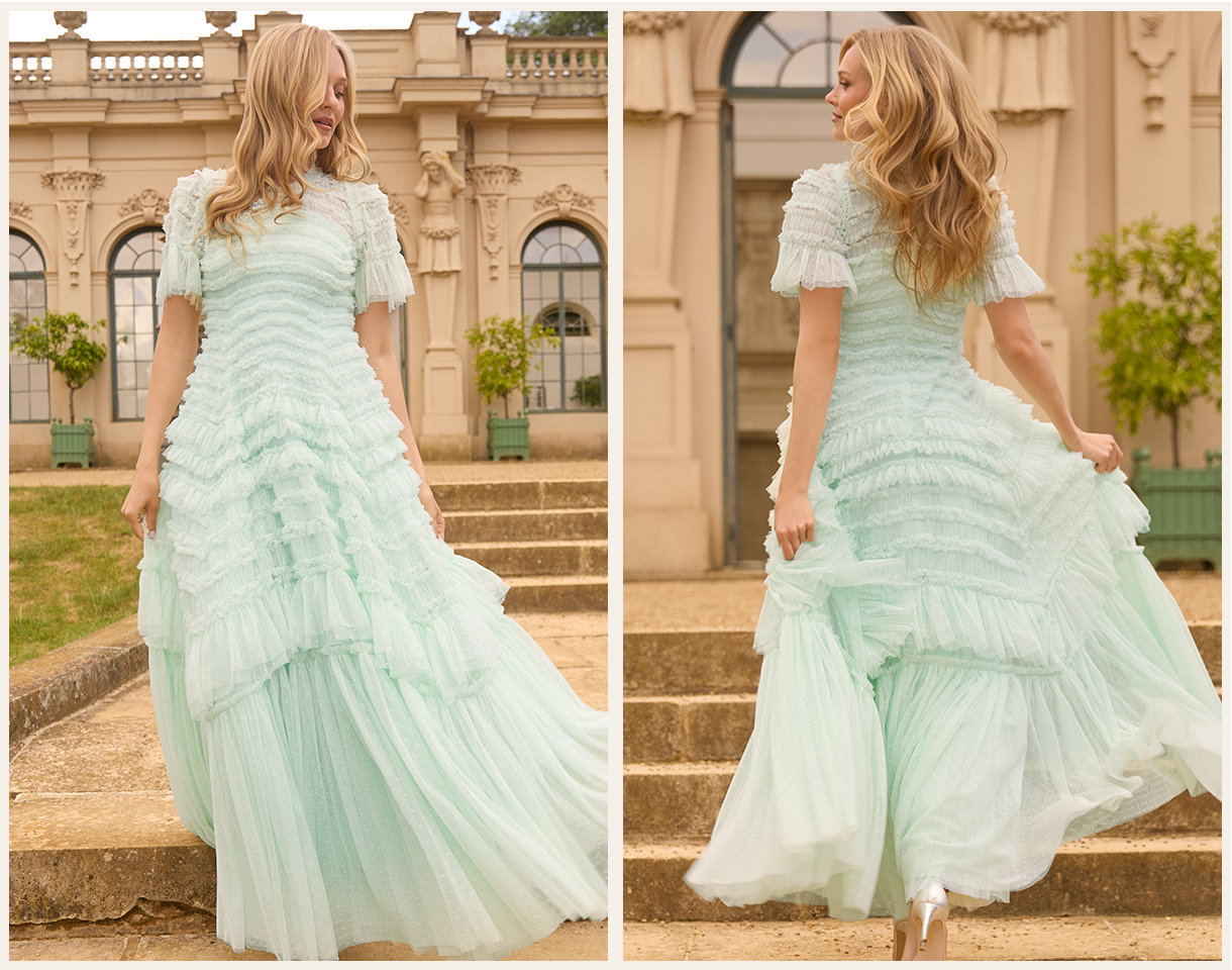 Valentine Ruffle Gown