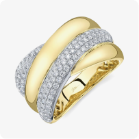 Shy Creation Diamond 3/4ctw. Fashion Ring in 14k Yellow Gold