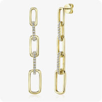 Shy Creation Diamond 5/8ctw. Fashion Earrings in 14k Yellow Gold
