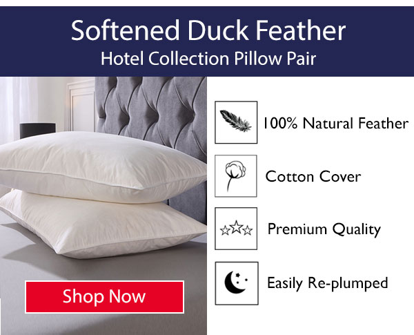 Hotel Collection Softened Duck Feather Pillow Pair