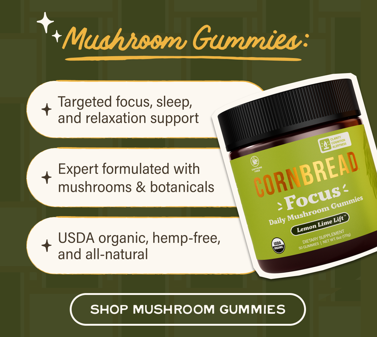 30% off all Mushroom Gummies