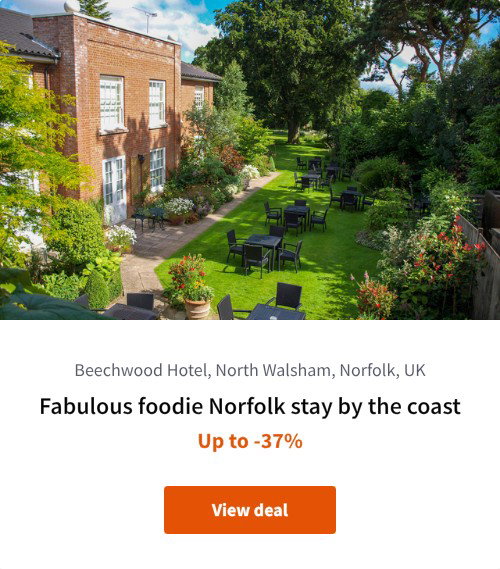 Fabulous foodie Norfolk stay by the coast