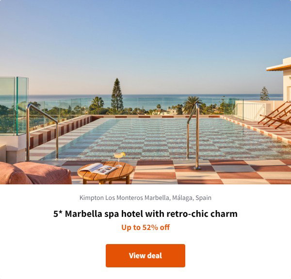5* Marbella spa hotel with retro-chic charm