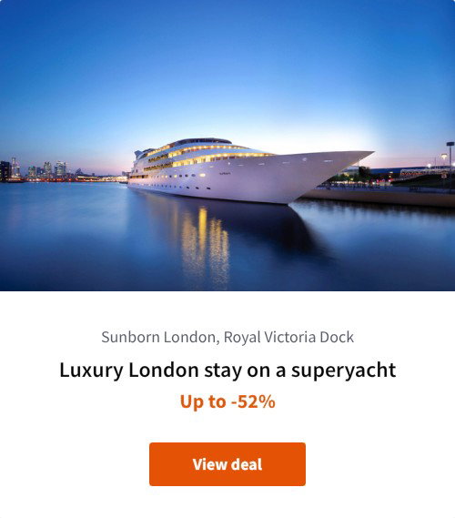 Luxury London stay on a superyacht
