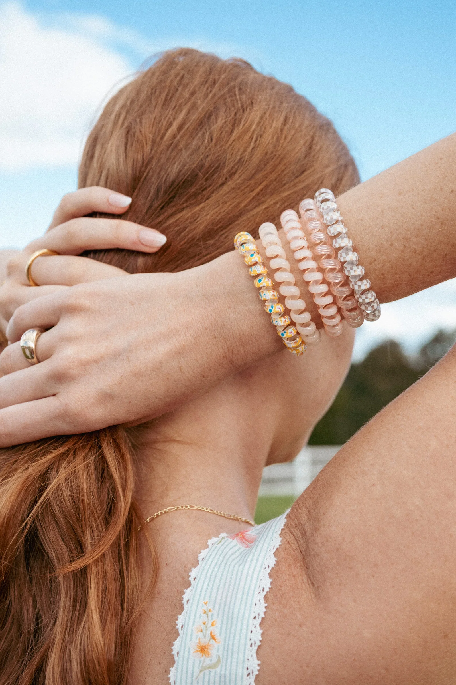 Image of Elodie Hair Tie Set - Pink Multi