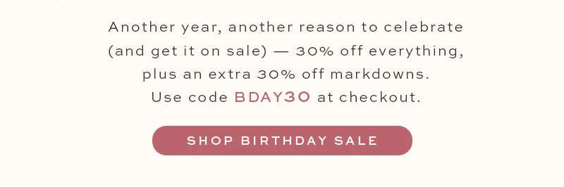 New in, and already on sale - our birthday gift to you.