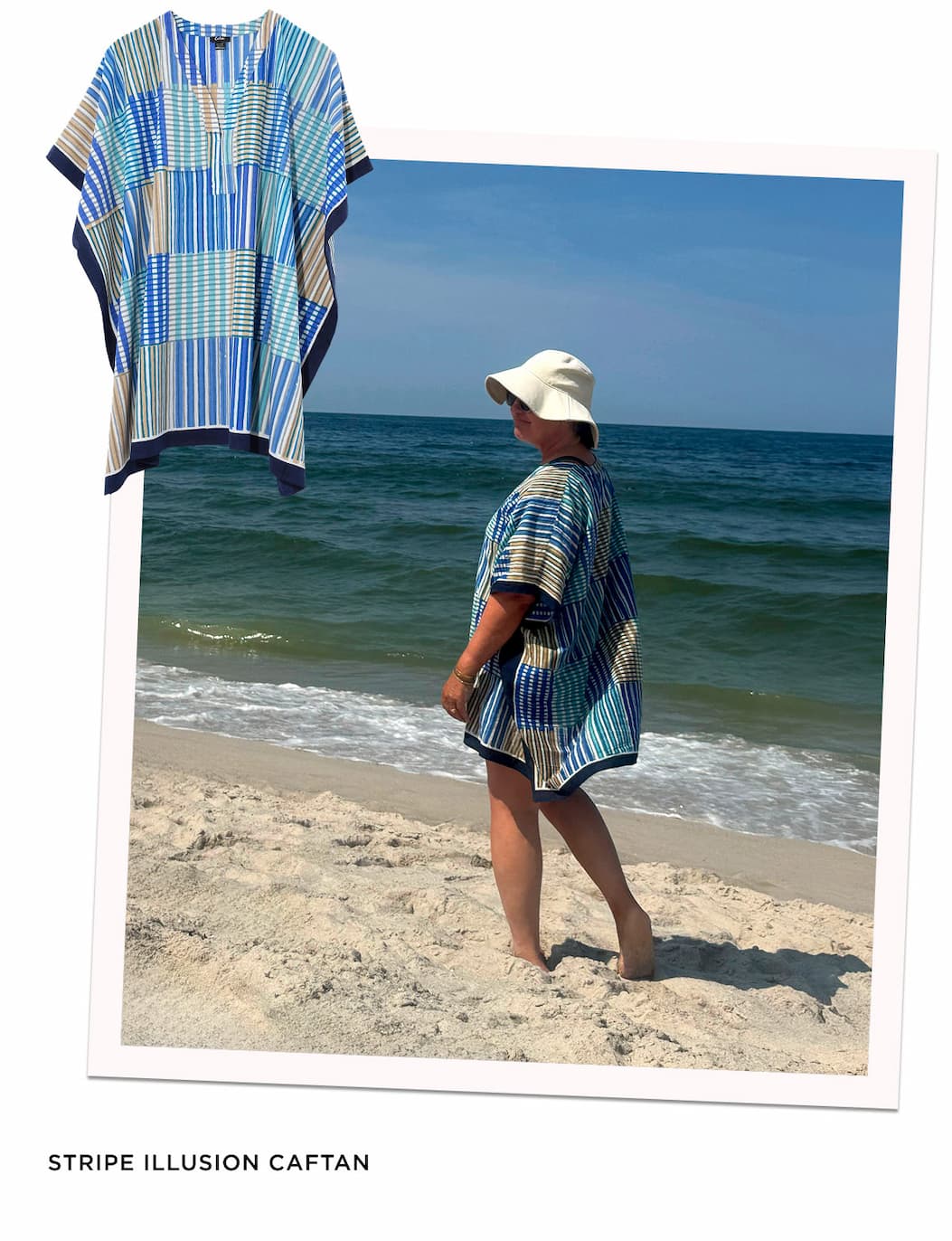 Stripe Illusion Caftan