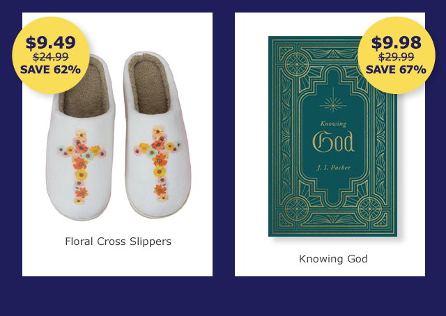 Floral Cross Slippers | Knowing God