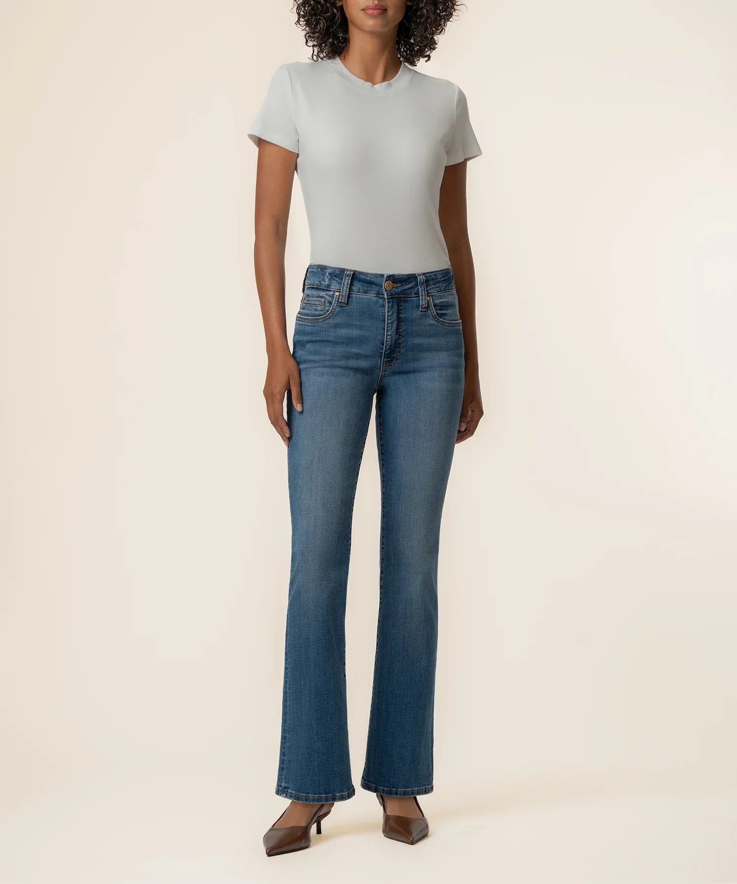 Image of Natalie High Rise Bootcut, Petite in Interactive Wash