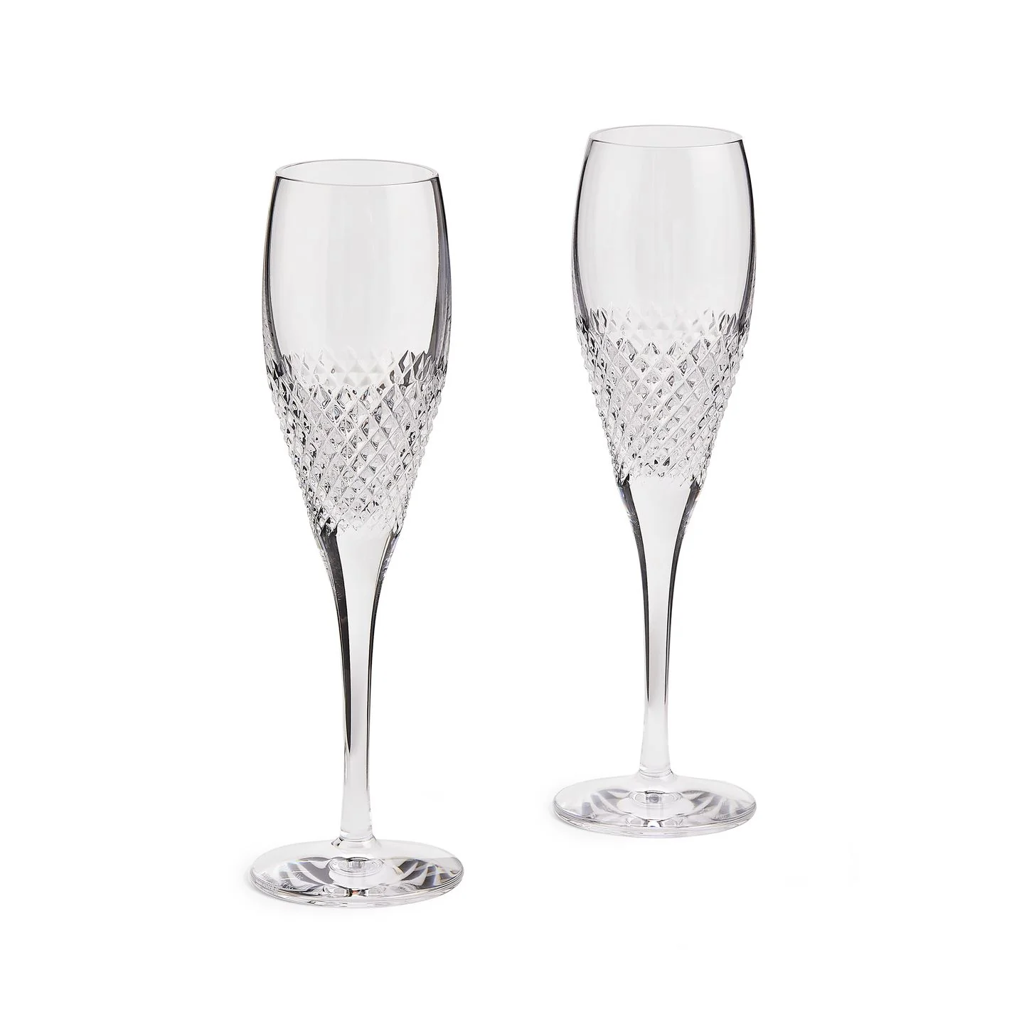 Vera Wang Diamond Mosaic Flute Pair, Set of 2