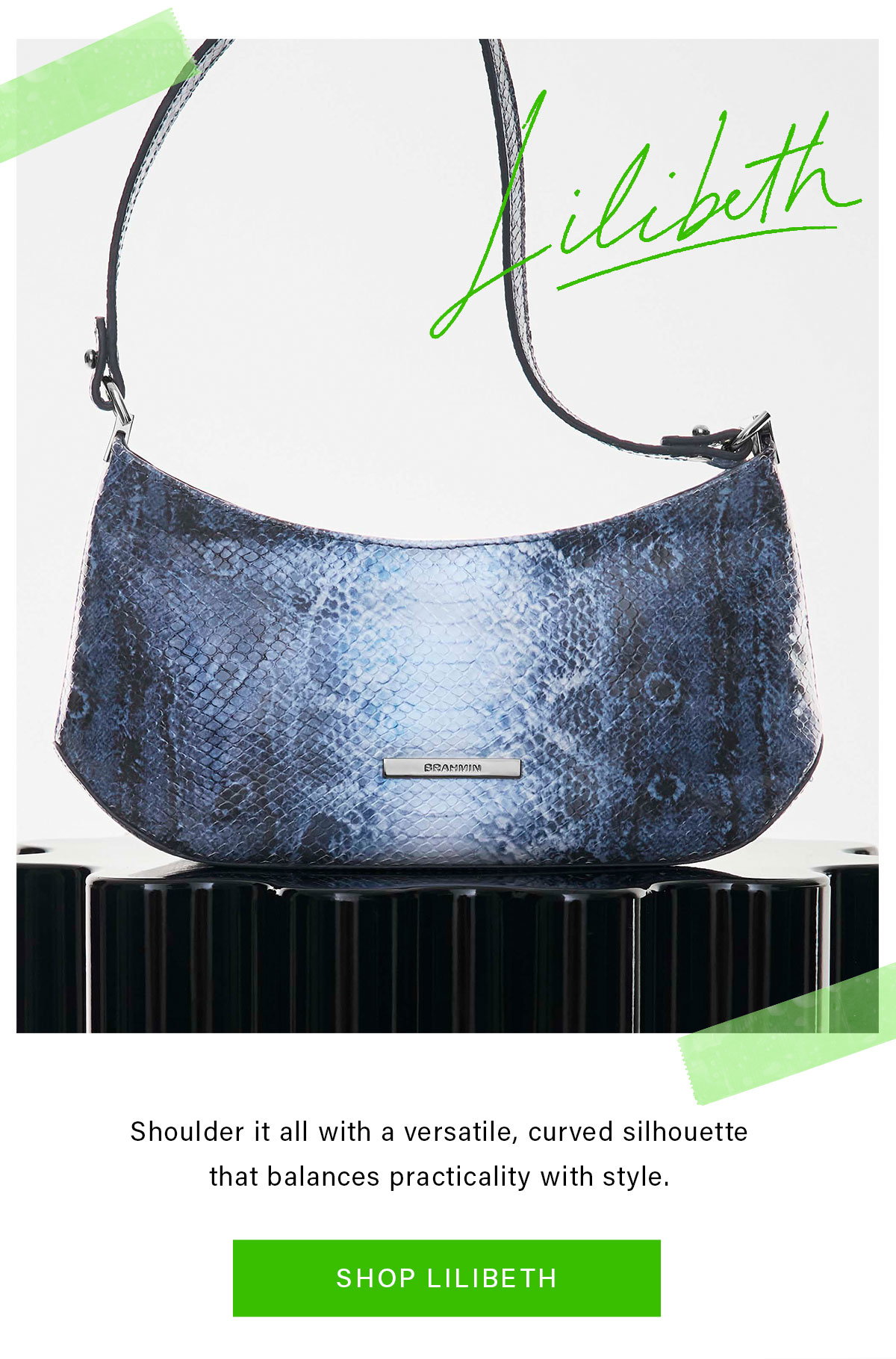 Lilibeth Shoulder it all with a versatile, curved silhouette that balances practicality with style. SHOP LILIBETH