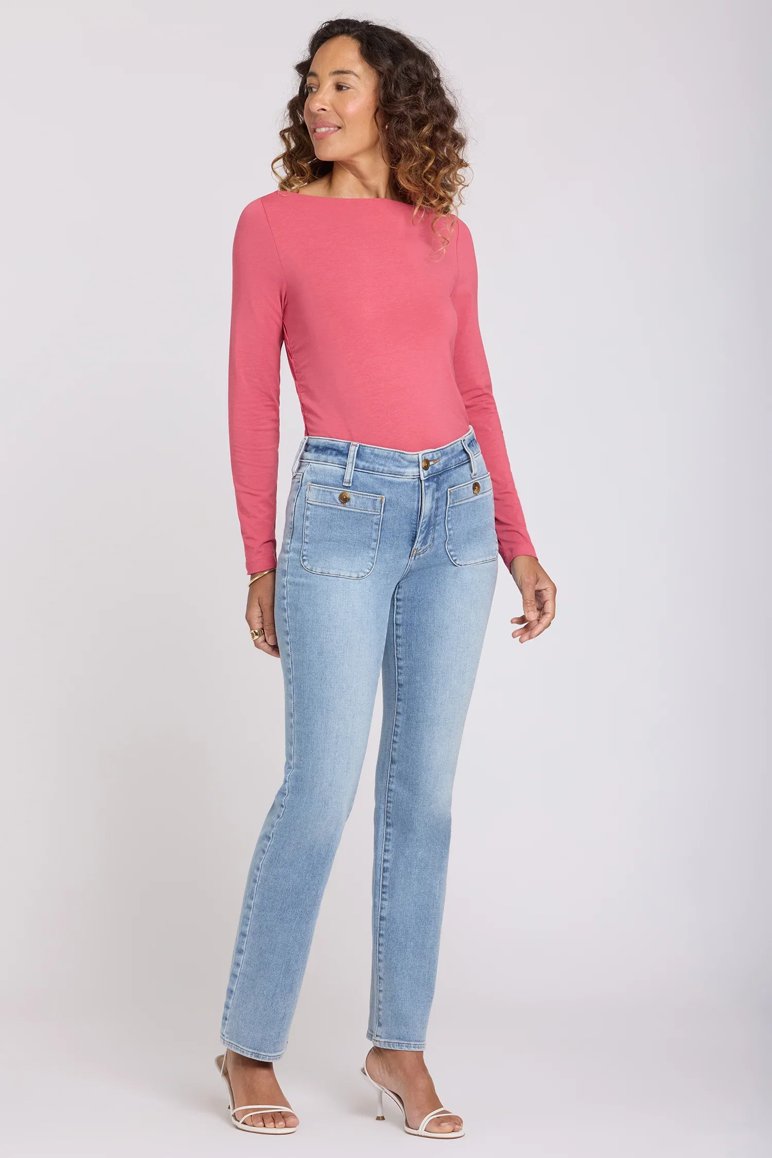 Image of Marilyn Straight Jeans - Mist Springs