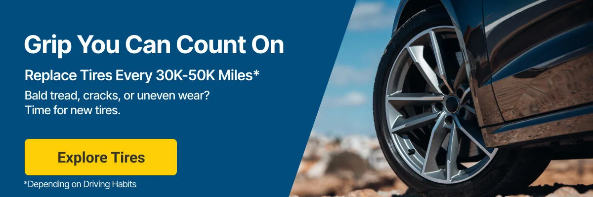 Maintenance Checklist (Tires): Bald tread, cracks, or uneven wear? Time for new tires.